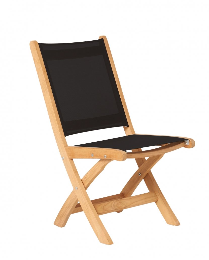 Traditional Teak KATE Folding Chair Black Teak Garden