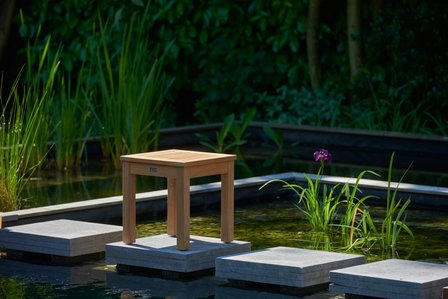 Traditional Teak SISI square side table 40 x 40 cm