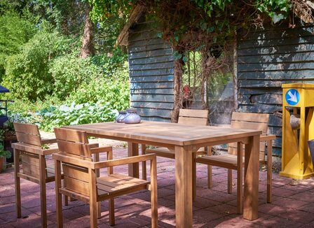 Traditional Teak MAXIMA garden table 240 x 103 cm