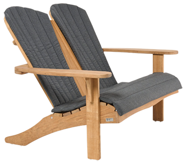 Traditional Teak SIENNA beachchair 2-seater (mosaic-teak)