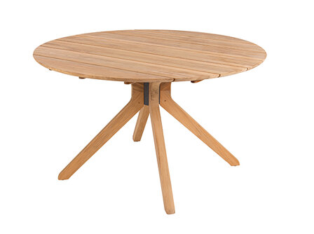 Traditional Teak CARMEN Garden Table &Oslash; 132 cm 