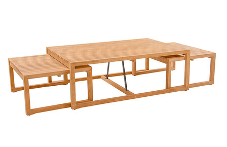 Traditional Teak MAXIMA Coffee Table 71 x 58 cm