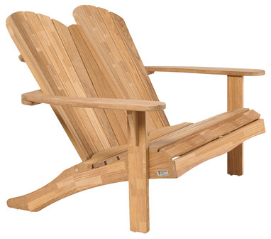 Traditional Teak SIENNA beachchair 2-seater (mosaic-teak)