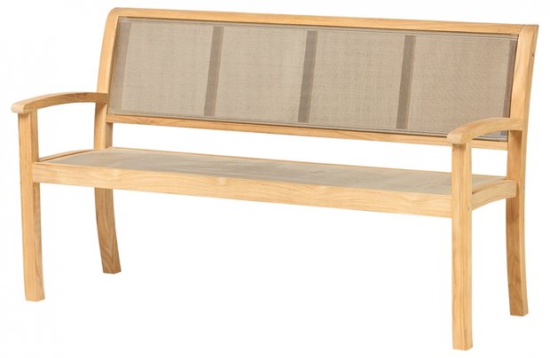 Traditional Teak KATE Garden Bench 150 cm (taupe)