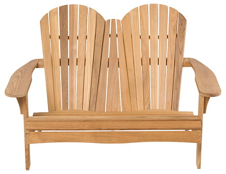 Traditional Teak SIENNA beachchair 2-seater (mosaic-teak)