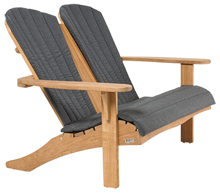 Traditional Teak SIENNA beachchair 2-seater (mosaic-teak)