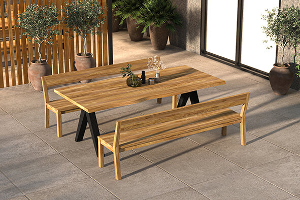 Traditional Teak NEO Gardentable 300 x 100 cm